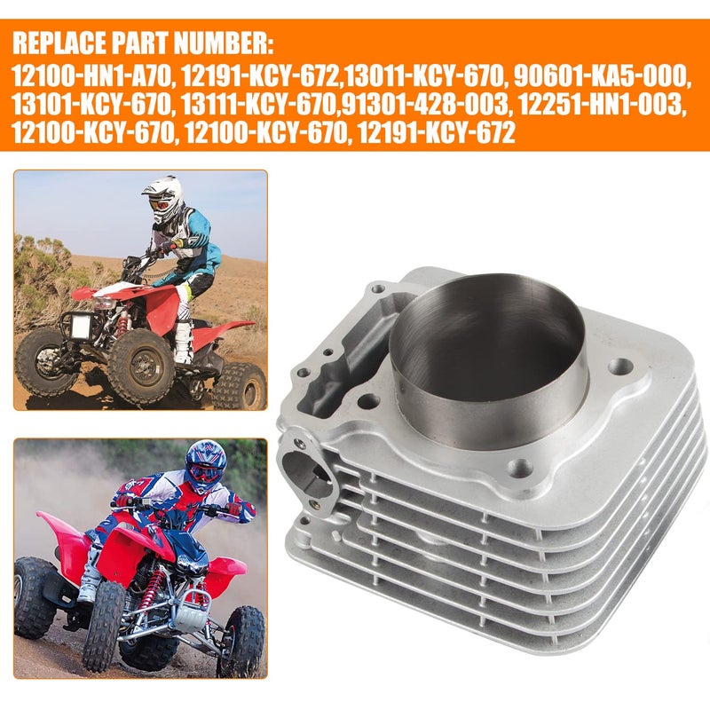 RANSOTO 89mm 440CC Big Bore Cylinder Piston Gasket Top End Rebuild Kit Compatible with 1999-2014 TRX400X TRX400EX Sportrax XR400R Replace 12100-KCY-670 12100-HN1-A70 - Image 4